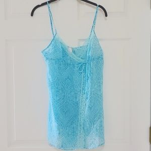 Victoria's Secret Blue Lace Chemise